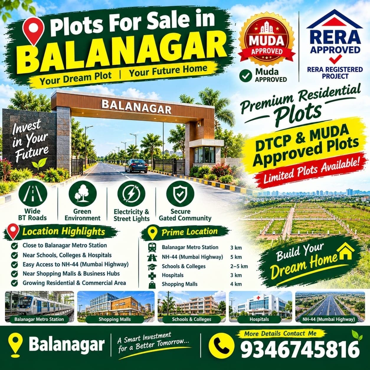 Image of Plot for Sale in balanagar