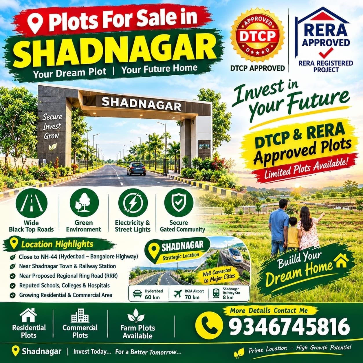 Image of Plot for Sale in Shadnagar